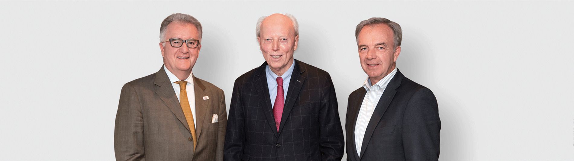 Der vertretungsberechtigte VcG-Vorstand: Achim Battermann (Vizepräsident), Dr. Wolfgang Weikert (Präsident), Thomas Leimbach (Schatzmeister), v.l.n.r., Foto: Dieter Nagel, VcG