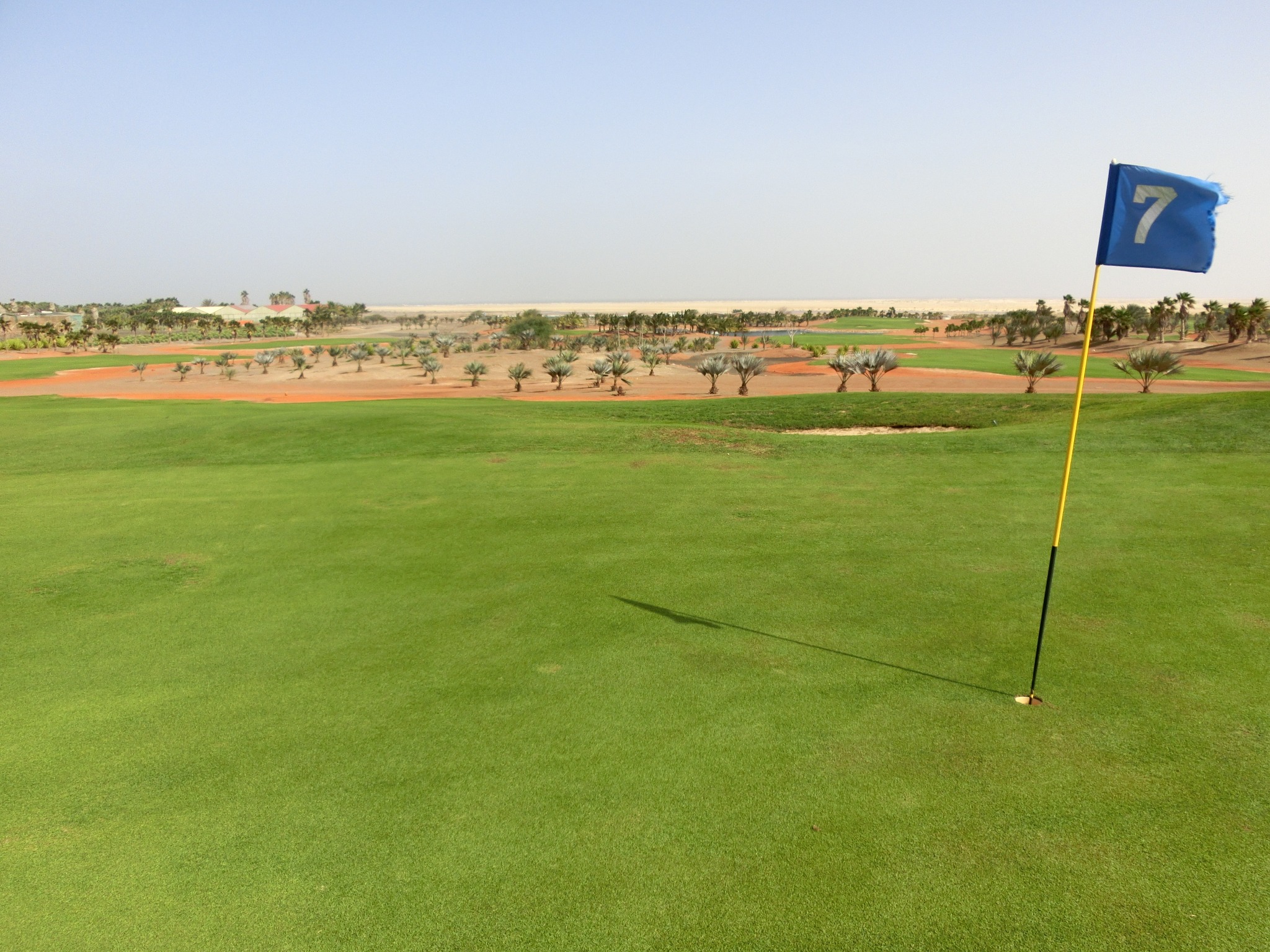 Grün 7 mit Blick zum Strand