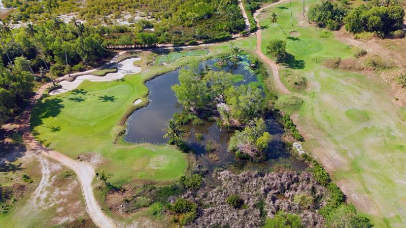 Die Teiche auf dem Platz sind als Regenspeicher auch ökologisch wichtig